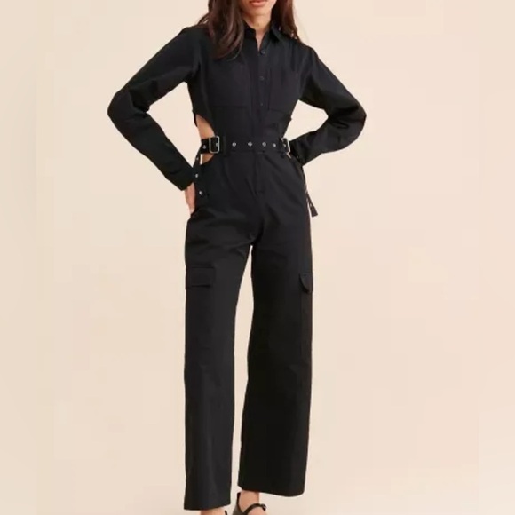 The Ragged Priest Midnight Cutout Coveralls size 12 in black - Picture 3 of 13